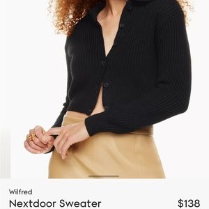 Collared sweater in charcoal grey from aritzia. Worn twice.